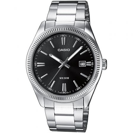 Casio MTP-1302PD-1A1VEF Reloj Analógico Negro y Plata